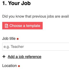 Create your job post.