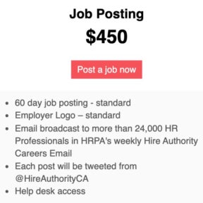 Select a job posting package.