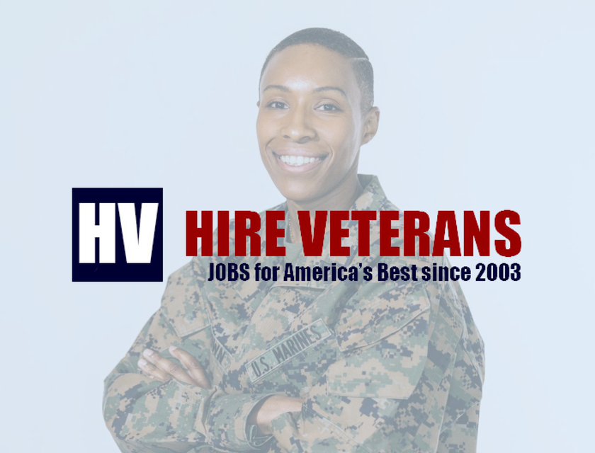 HireVeterans.com Logo.