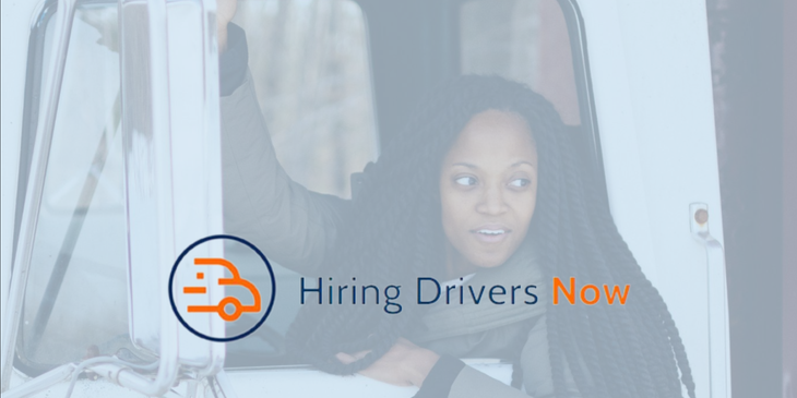 Hiring Drivers Now logo.