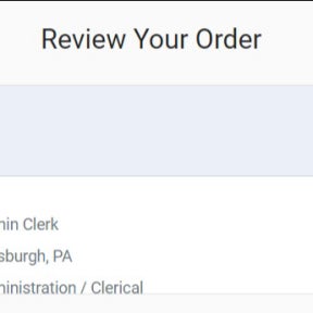 Review your order.
