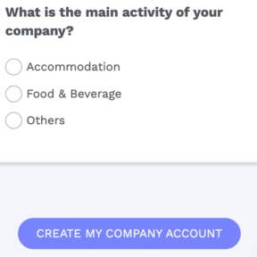 Complete your company profile.