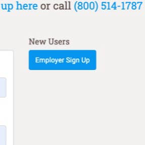 Click "Employer Sign Up."