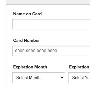 Enter your billing details.