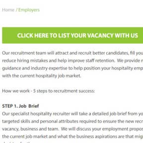 Email your job posting to the recruitment team.