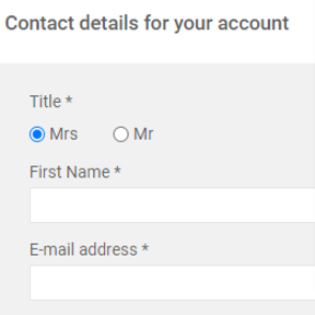 Create an account.
