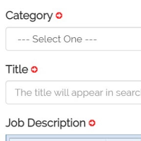 Create your job post.