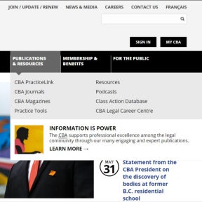 Hover over "PUBLICATIONS & RESOURCES."