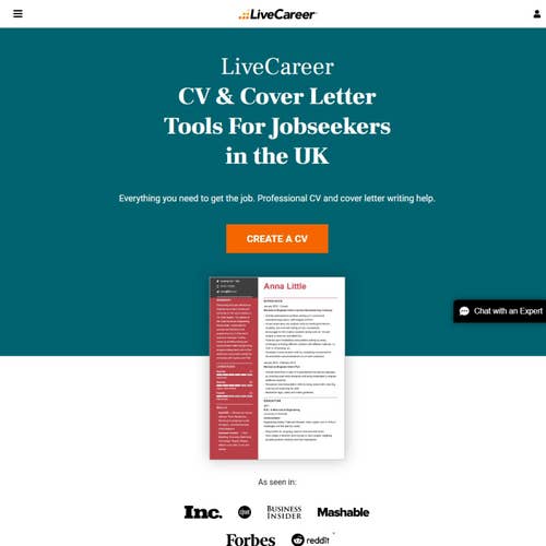 How to Create a CV on LiveCareer: