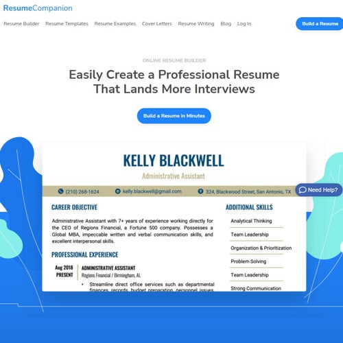 How to Create a Resume on ResumeCompanion: