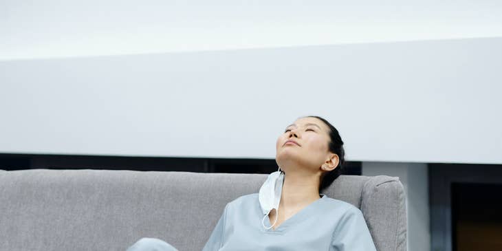 travel nurse relaxing