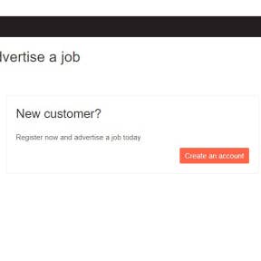 Create an employer's account.