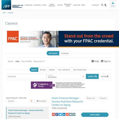 How to Post a Job to the AFP Online Job Center: