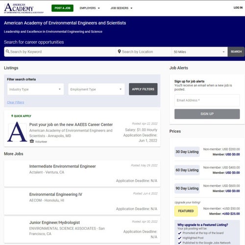 How to Post a Job on AAEES Career Center: