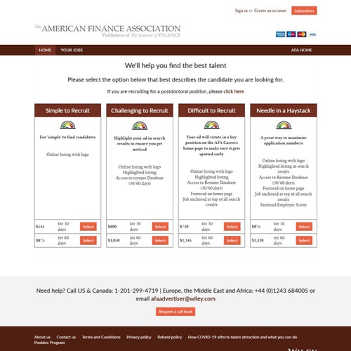 How to Post a Job on AFA Careers: