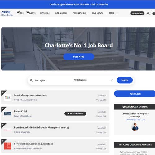 How to Post a Job on Axios Charlotte Job Board: