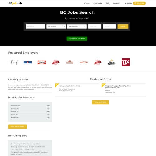 How to Post a Job on BCjobHub: