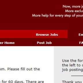 Click "Post Job" on the homepage.