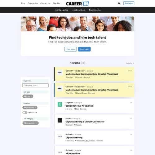 How to Post a Job on Careerin Tech Society: