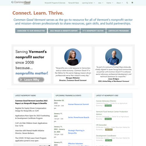 Common Good Vermont Jobs