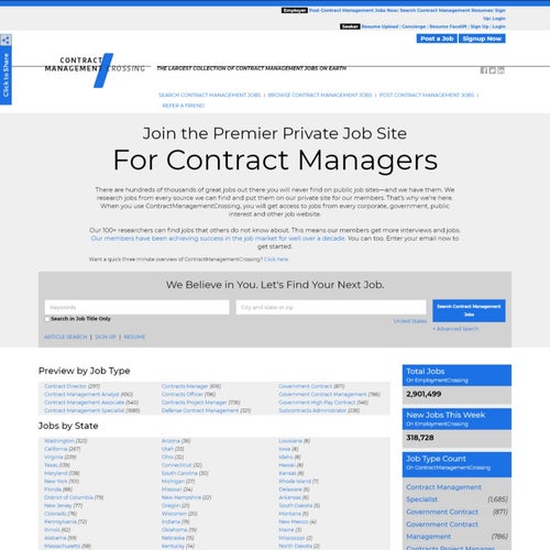 How to Post a Job on ContractManagementCrossing: