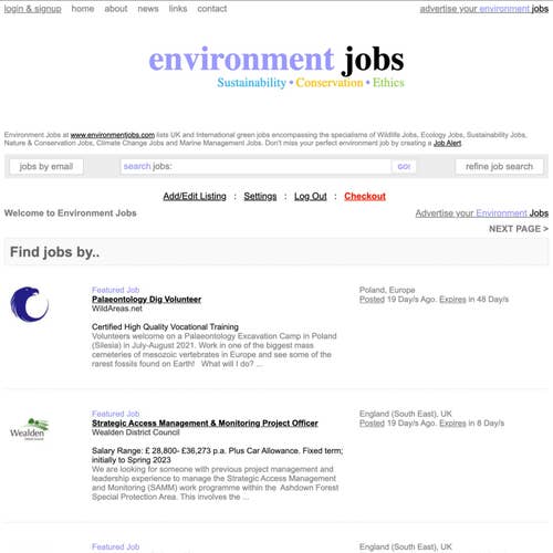 How to Post a Job on Environment Jobs: