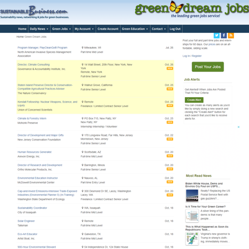 How to Post a Job on Green Dream Jobs: