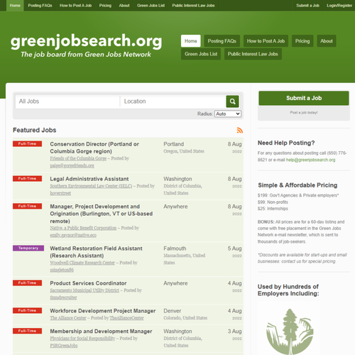 How to Post a Job on greenjobsearch.org: