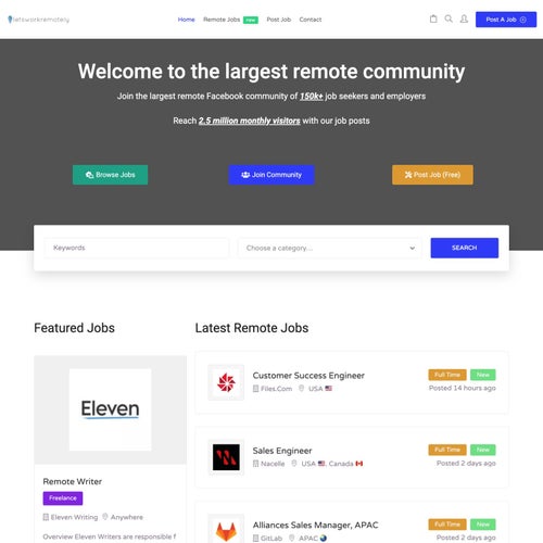 How to Post a Job on letsworkremotely: