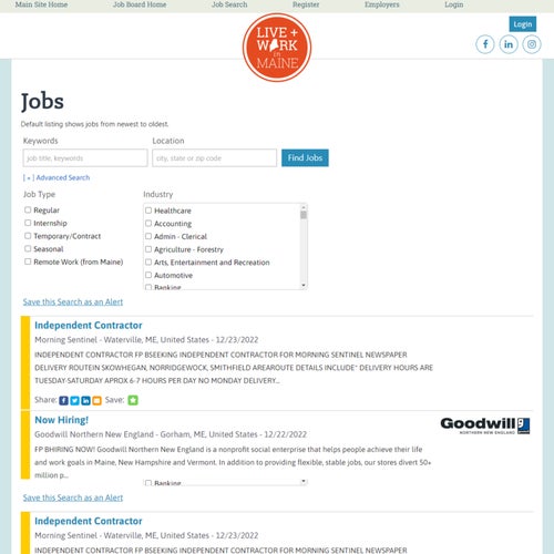 How to Post a Job on Live and Work in Maine: