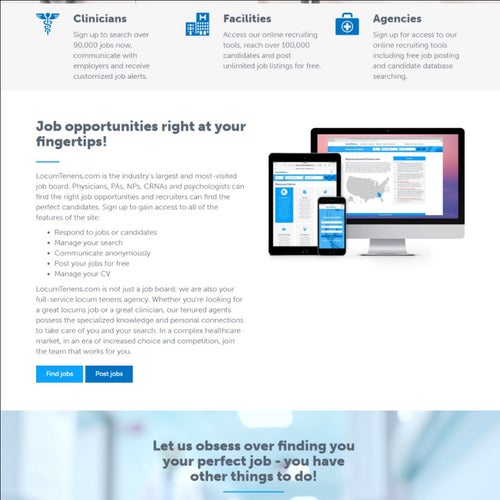 How to Post a Job on LocumTenens.com: