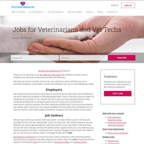 How to Post a Job on My Veterinary Job Board: