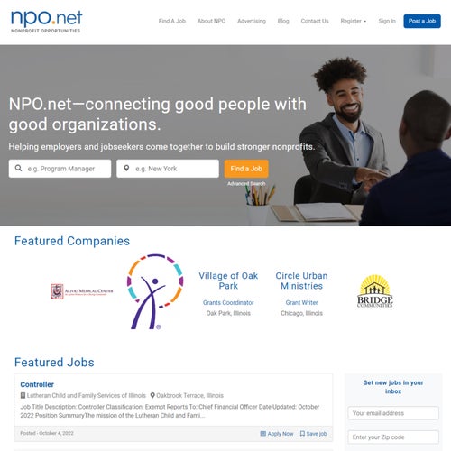 How to Post a Job on NPO.net: