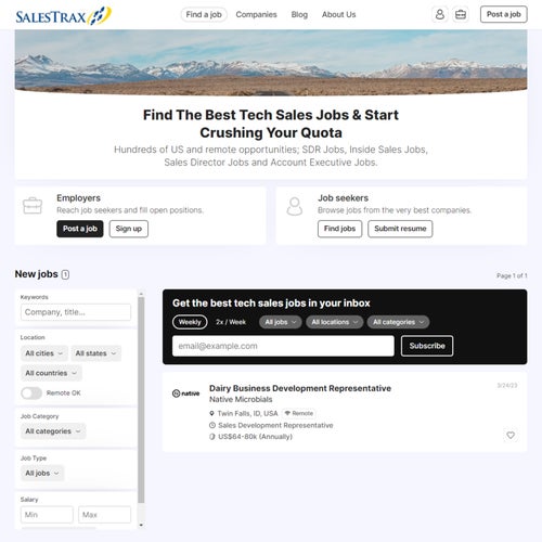 How to Post a Job on Sales Trax:
