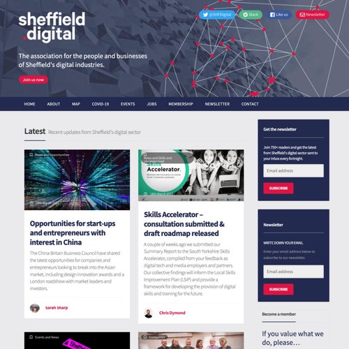 Post a job on the Sheffield Digital Job Board: