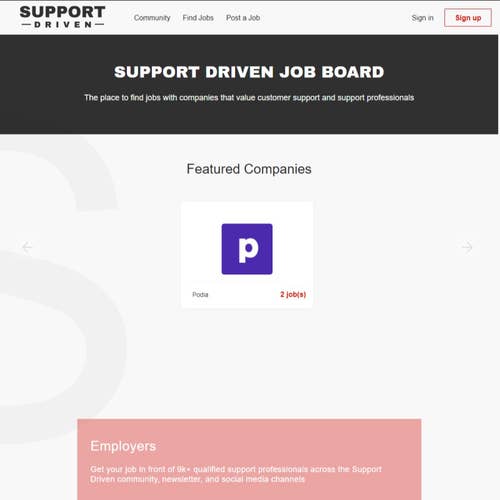 How to Post a Job on the Support Driven Job Board: