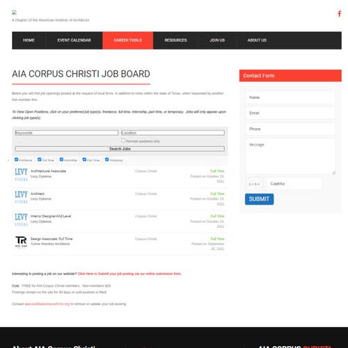 AIA Corpus Christi Job Board