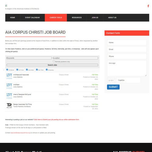 How to Post a Job on AIA Corpus Christi Job Board:
