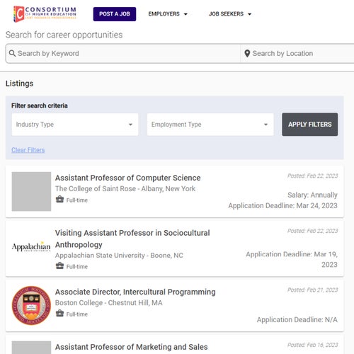 How to Post a Job on the CHE job board: