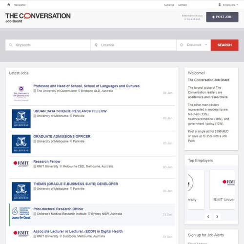 How to Post a Job on The Conversation Job Board: