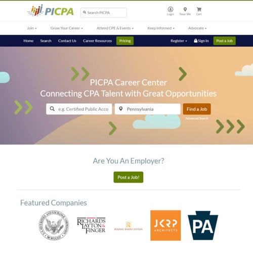 How to Post a Job on the PICPA Career Center: