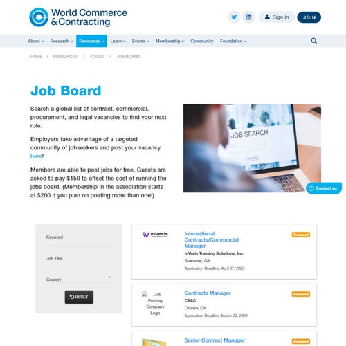 How to Post a Job on the WC&C Job Board: