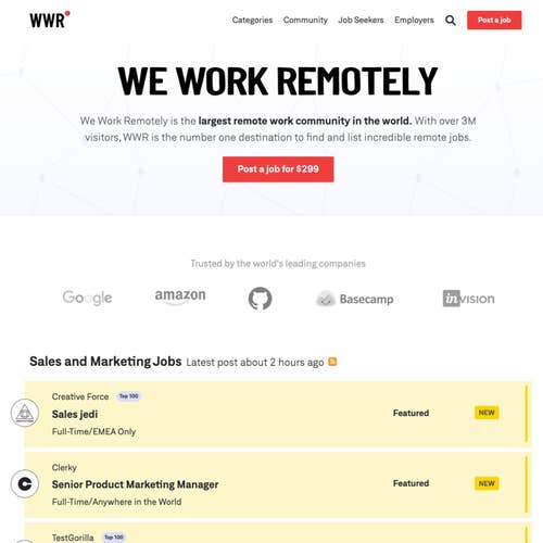 How to Post a Job on We Work Remotely: