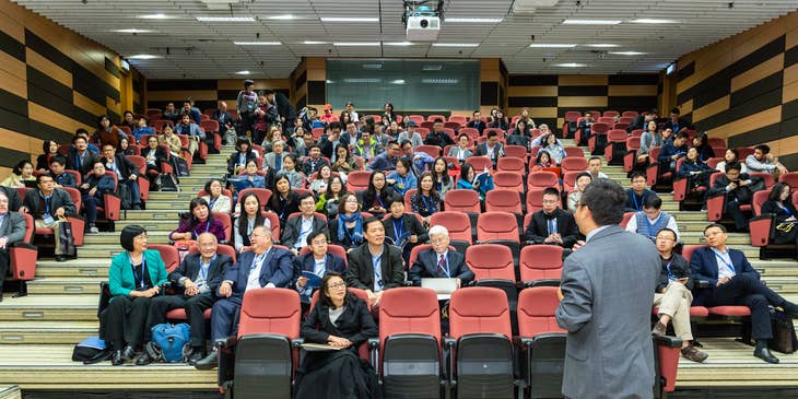 Audience at an HR conference