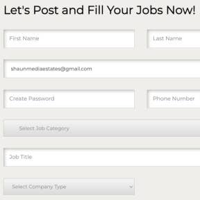 Create your job post.