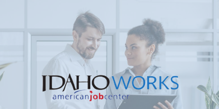 IdahoWorks logo.