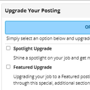 Select optional upgrades.
