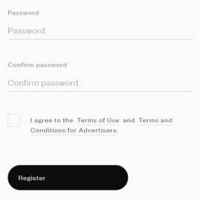 Create your account.