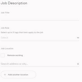 Create your job post.