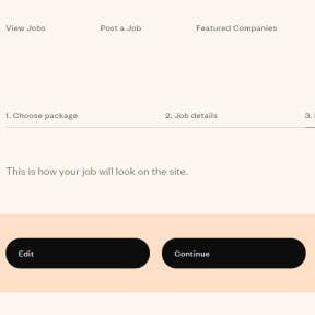 Review your job post.